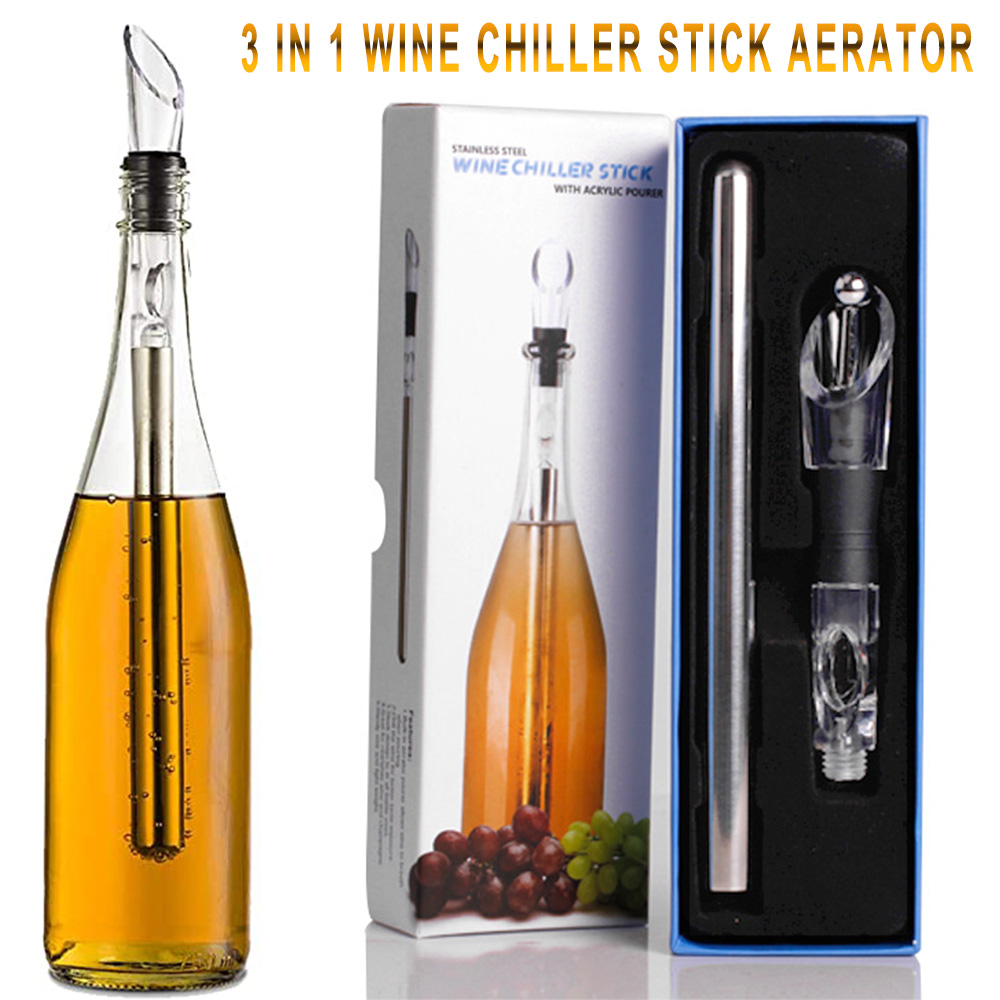 Wine Chiller & Stick (Black) – SanteDrinkware