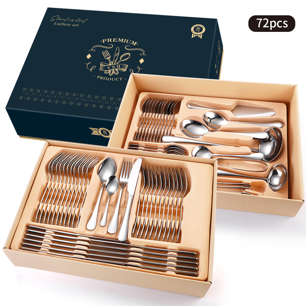 30 Piece Silverware Flatware Cutlery Set, Stainless Steel Utensils With Gift  Box | Fruugo NO