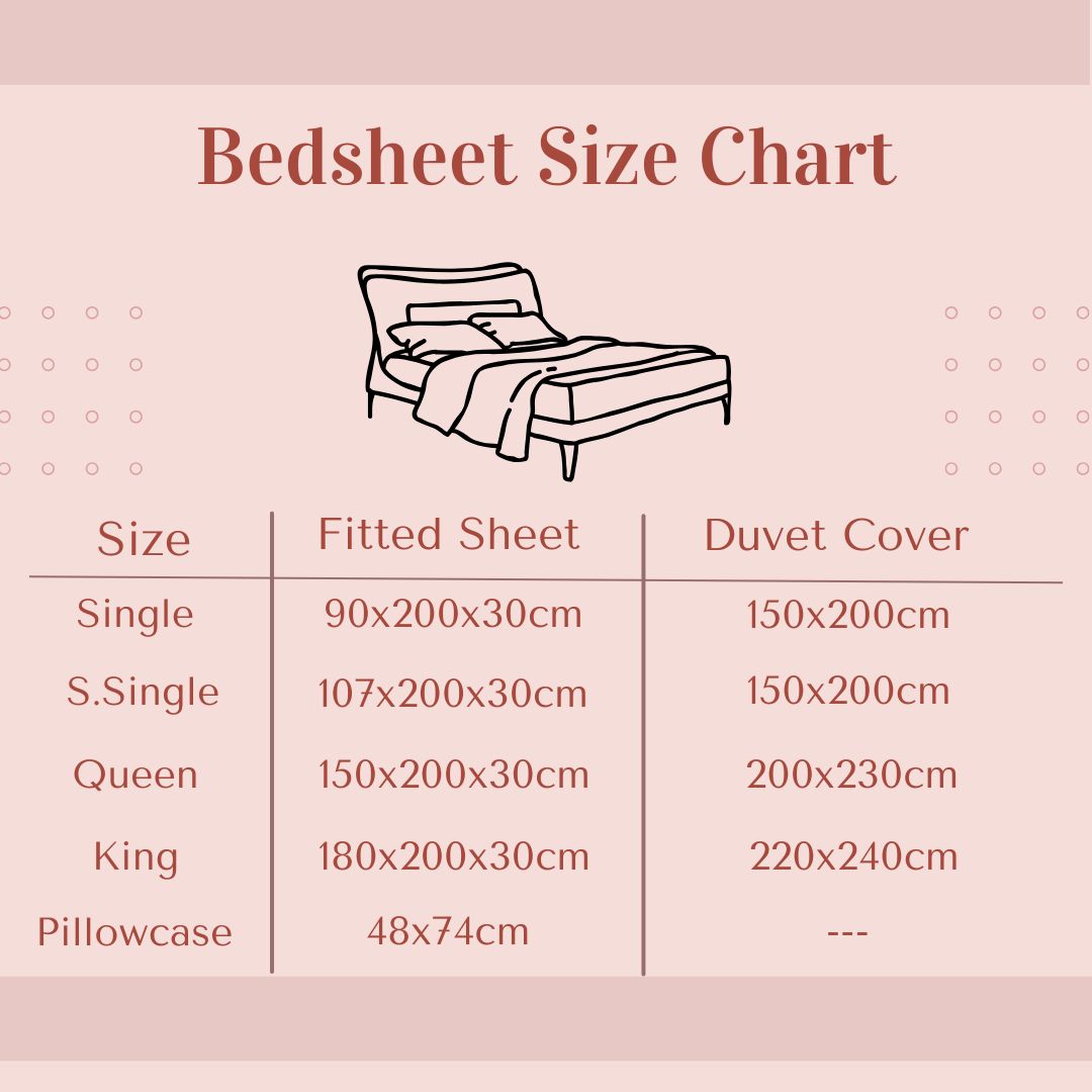 tencel sheets size chart