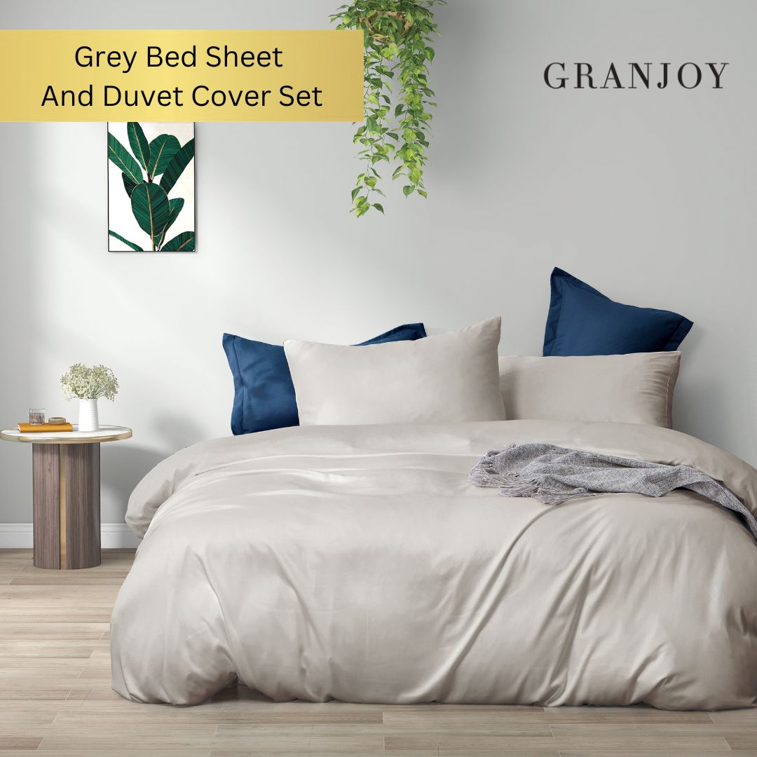 grey bedsheets