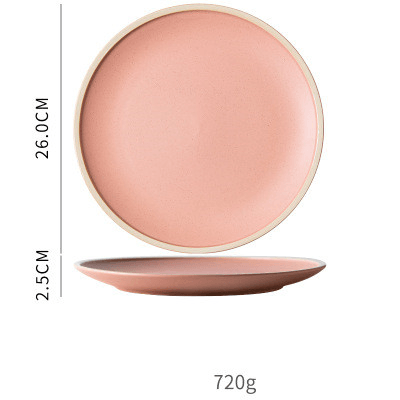 Morandi Ceramic Plate - Set of 4pcs