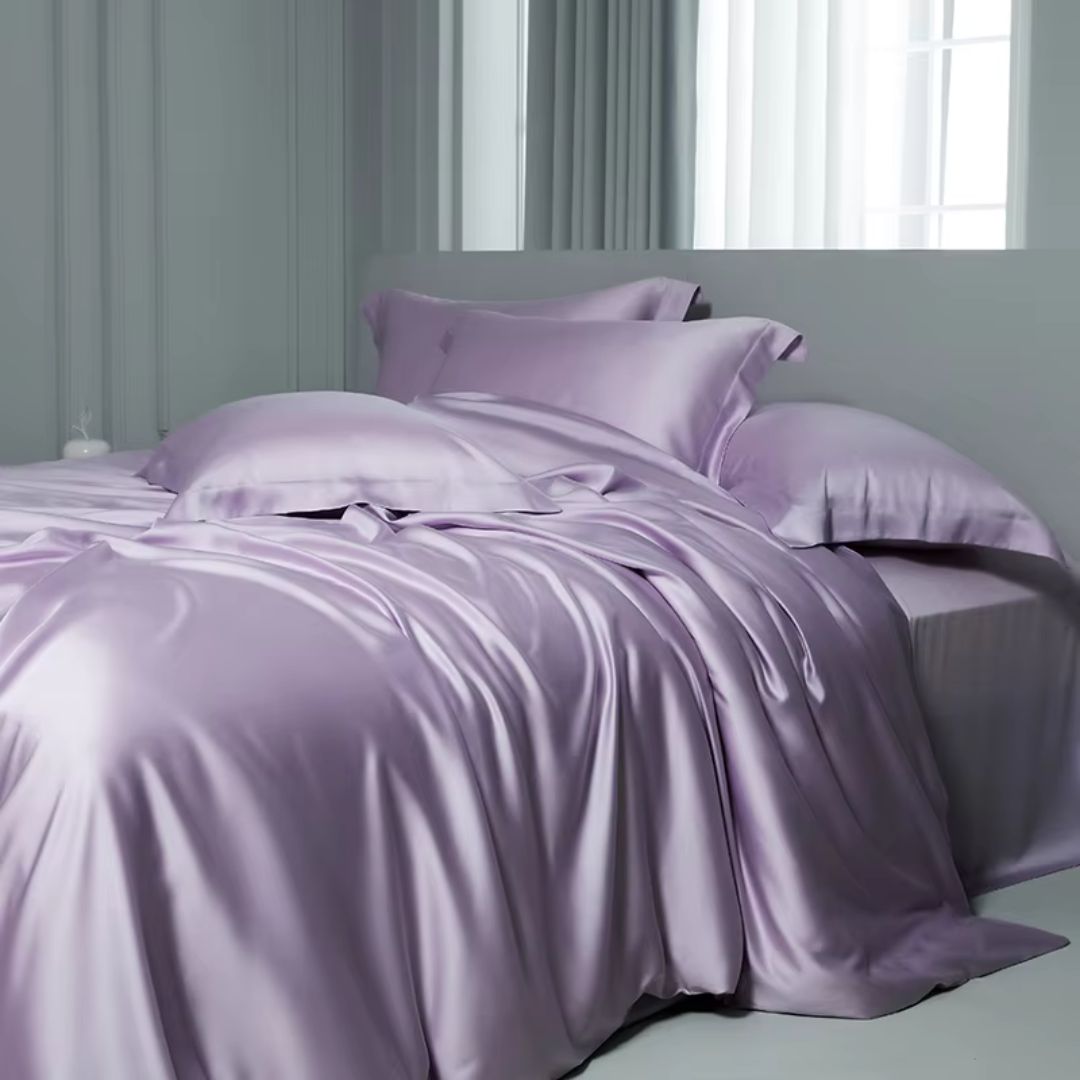 tencel sheets light purple