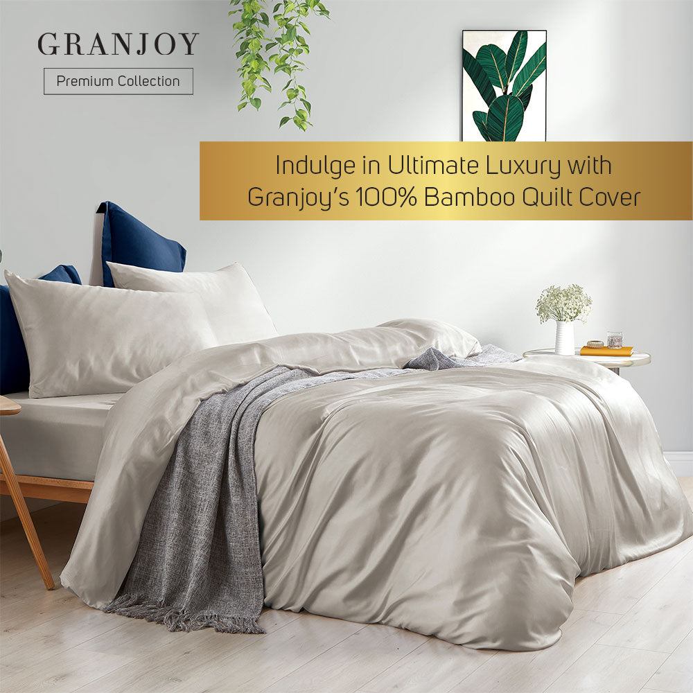 Bamboo Quilt Cover Grey