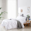 White Bed Sheet Bamboo